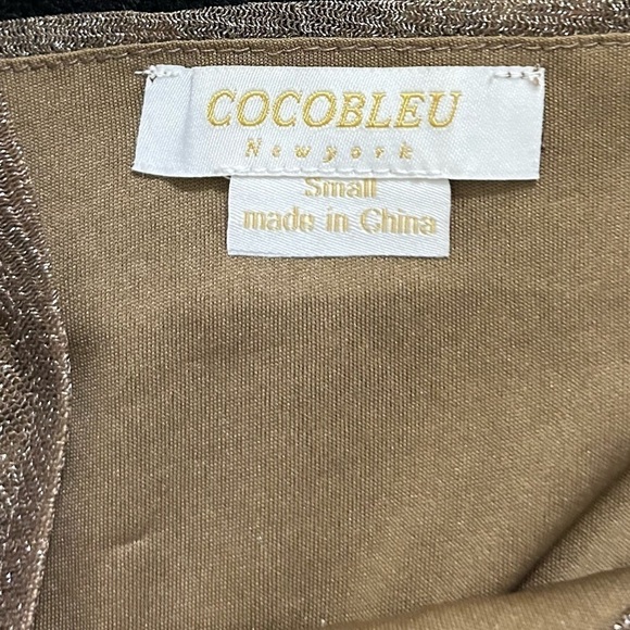 Revolve Sparkle Long Sleeve Ruched Top - Picture 4 of 4